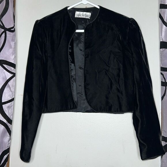 Claire Pritchard vintage velvet bolero jacket size small - Picture 1 of 6
